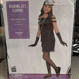 Roaring 20's Flapper Costume for Kids - Black